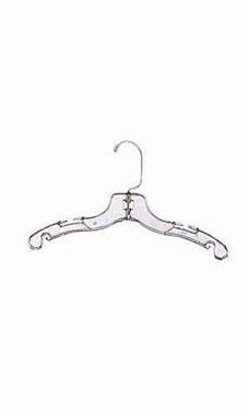 Children's Plastic Dress Hangers - Clear Children's Plastic Dress Hangers - Clear