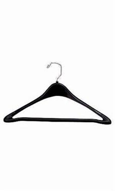 17" Contoured Plastic Suit Hangers 17" Contoured Plastic Suit Hangers
