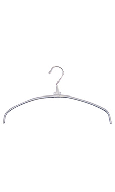 16" Rubberized Non-Slip Metal Hangers - White