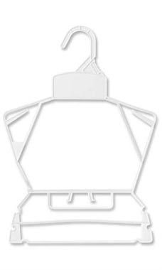 Children's White Plastic Economy Hangers