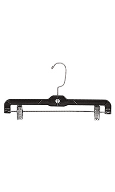 Medium Weight 14 inch Black Plastic Skirt and Pants Hangers Medium Weight 14 inch Black Plastic Skirt and Pants Hangers