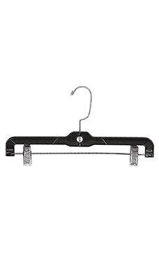 Light Weight 14 inch Black Plastic Skirt and Pants Hangers Light Weight 14 inch Black Plastic Skirt and Pants Hangers
