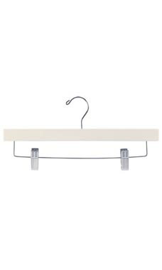 14" Ivory Wood Pants & Skirt Hangers 14" Ivory Wood Pants & Skirt Hangers