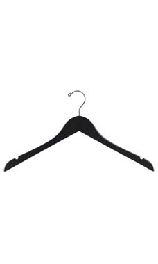17" Black Wood Dress Hangers 17" Black Wood Dress Hangers