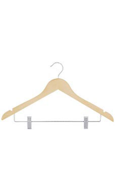 All Purpose 17" Wood Suit Hangers