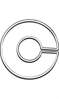Blank Round Size Dividers for Hangrails Blank Round Size Dividers for Hangrails