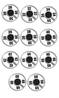 Men's Round Size Divider Variety Pack for Hangrails Men's Round Size Divider Variety Pack for Hangrails