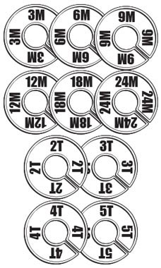Infant/Toddler Round Size Divider Variety Pack for Hangrails
