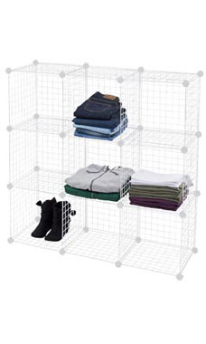 Cube Mini Grid Displays - White Cube Mini Grid Displays - White