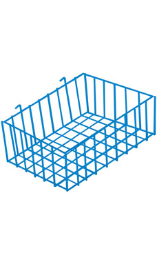 Made to Order 12" x 8" x 4" Mini-Grid Basket - Blue Made to Order 12" x 8" x 4" Mini-Grid Basket - Blue