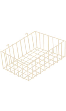 Made to Order 12" x 8" x 4" Mini-Grid Basket - Stoney White Made to Order 12" x 8" x 4" Mini-Grid Basket - Stoney White