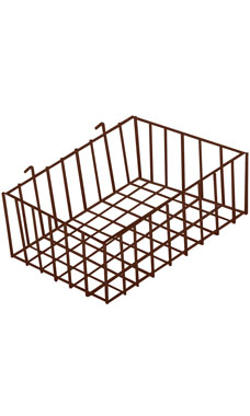 Made to Order 12" x 8" x 4" Mini-Grid Basket - Fine Textured Rustic Copper Made to Order 12" x 8" x 4" Mini-Grid Basket - Fine Textured Rustic Copper