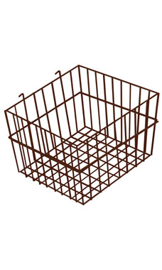Made to Order 12" x 12" x 8" Mini-Grid Basket - Fine Textured Rustic Copper Made to Order 12" x 12" x 8" Mini-Grid Basket - Fine Textured Rustic Copper