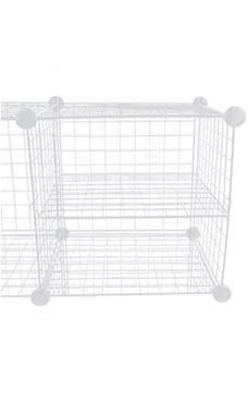 White Mini-Grid Add-A-Shelf