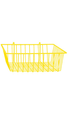 Made to Order 12" x 12" x 4" Mini-Grid Basket - Bright Yellow Made to Order 12" x 12" x 4" Mini-Grid Basket - Bright Yellow