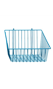 Made to Order 12" x 12" x 8" Mini-Grid Basket with 4" Front - Blue Made to Order 12" x 12" x 8" Mini-Grid Basket with 4" Front - Blue