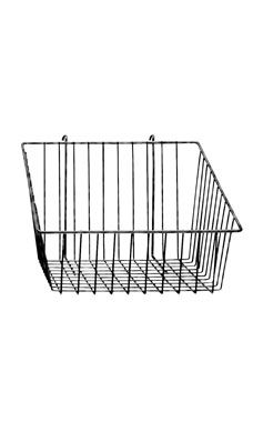 Made to Order 12" x 12" x 8" Mini-Grid Basket with 4" Front - Silver Vein