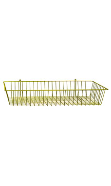 Made to Order 24" x 12" x 4" Mini-Grid Basket - Bright Yellow Made to Order 24" x 12" x 4" Mini-Grid Basket - Bright Yellow