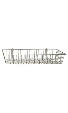 Made to Order 24" x 12" x 4" Mini-Grid Basket - Stoney White Made to Order 24" x 12" x 4" Mini-Grid Basket - Stoney White