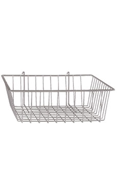12 x 12 x 4 inch Chrome Mini Wire Grid Basket for Wire Grid 