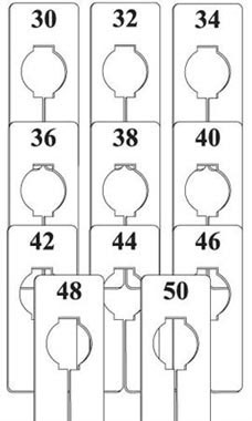 Men's Variety Size Divider Pack for Hangrails Men's Variety Size Divider Pack for Hangrails