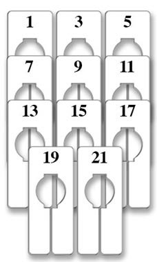 Rectangular Size Dividers for Hangrail - Junior's Variety Pack Rectangular Size Dividers for Hangrail - Junior's Variety Pack