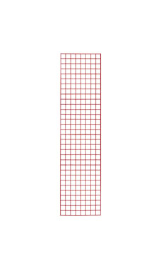 Made to Order 2' x 8' Wire Grid Panel - Berry Red