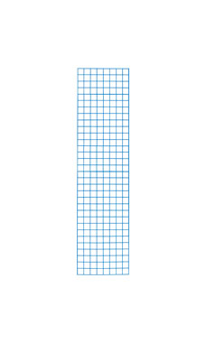 Made to Order 2' x 8' Wire Grid Panel - Blue Made to Order 2' x 8' Wire Grid Panel - Blue