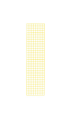 Made to Order 2' x 8' Wire Grid Panel - Bright Yellow Made to Order 2' x 8' Wire Grid Panel - Bright Yellow