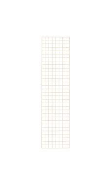 Made to Order 2' x 8' Wire Grid Panel - Stoney White Made to Order 2' x 8' Wire Grid Panel - Stoney White