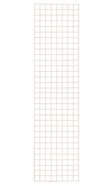 Made to Order 2' x 6' Wire Grid Panel - Stoney White