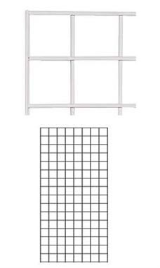 2' x 4' White Gridwall Panel