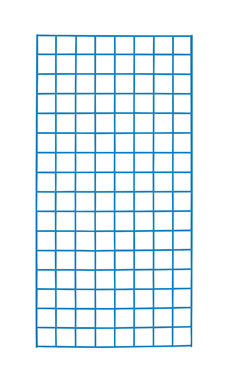 Made to Order 2' x 4' Wire Grid Panel - Blue Made to Order 2' x 4' Wire Grid Panel - Blue