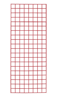 Made to Order 2' x 5' Wire Grid Panel - Berry Red