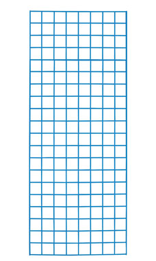 Made to Order 2' x 5' Wire Grid Panel - Blue Made to Order 2' x 5' Wire Grid Panel - Blue