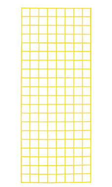 Made to Order 2' x 5' Wire Grid Panel - Bright Yellow Made to Order 2' x 5' Wire Grid Panel - Bright Yellow