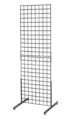 Black Ready to Assemble Standing Wire Grid Screen Black Ready to Assemble Standing Wire Grid Screen