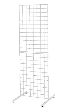 White Ready to Assemble Standing Wire Grid Screen White Ready to Assemble Standing Wire Grid Screen