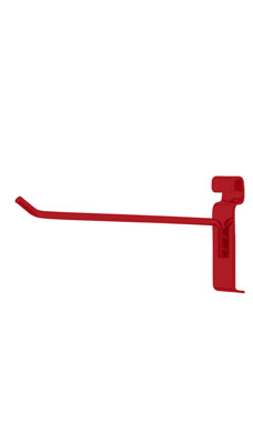 Made to Order 8" Wire Grid Peg Hook - Berry Red