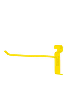Made to Order 8" Wire Grid Peg Hook - Bright Yellow