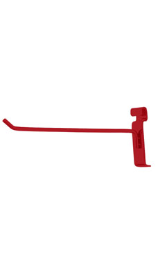 Made to Order 10" Wire Grid Peg Hook - Berry Red Made to Order 10" Wire Grid Peg Hook - Berry Red