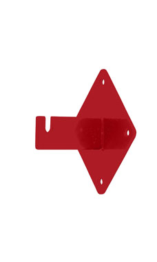Made to Order Wall Mount Wire Grid Bracket - Berry Red Made to Order Wall Mount Wire Grid Bracket - Berry Red
