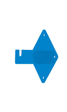 Made to Order Wall Mount Wire Grid Bracket - Blue