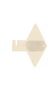 Made to Order Wall Mount Wire Grid Bracket - Stoney White Made to Order Wall Mount Wire Grid Bracket - Stoney White