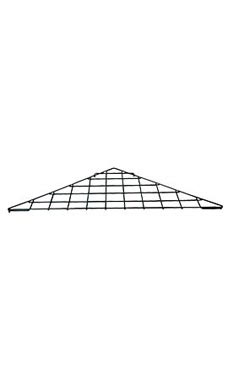 Black Triangle Gridwall Shelves