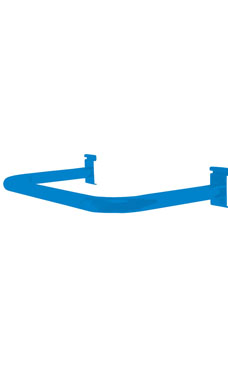 Made to Order U Shaped Wire Grid Hangrail - Blue Made to Order U Shaped Wire Grid Hangrail - Blue