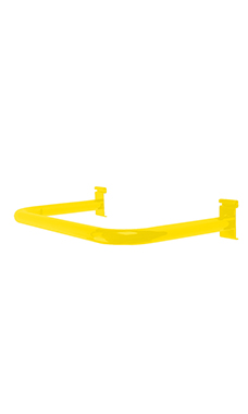 Made to Order U Shaped Wire Grid Hangrail - Bright Yellow Made to Order U Shaped Wire Grid Hangrail - Bright Yellow