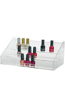 3-Tier Clear Acrylic Shelf for Slatwall or Wire Grid 3-Tier Clear Acrylic Shelf for Slatwall or Wire Grid