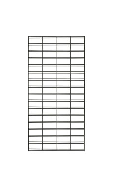 Made to Order 2' x 6' Slat Grid Panel - Silver Vein Made to Order 2' x 6' Slat Grid Panel - Silver Vein