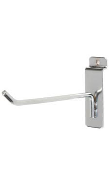 6 inch Chrome Peg Hook for Slatwall
